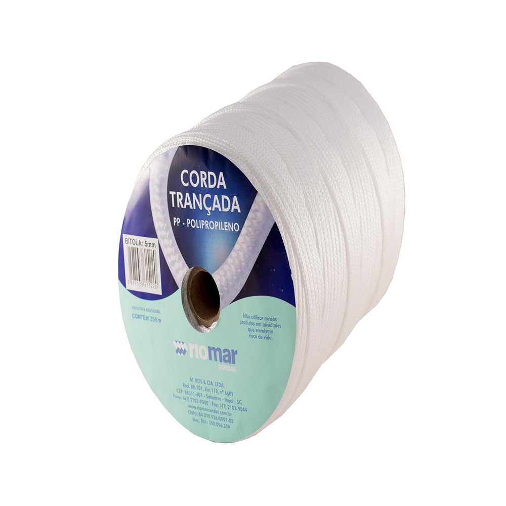 CORDA POLIPROPILENO TRANCADA RIOMAR 05MM BRANCA+-356M  33205061