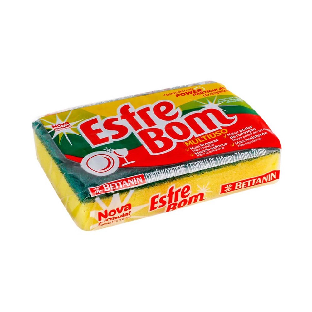 ESPONJA ESFREBOM MULTIUSO 10p+2gratis BTN45010