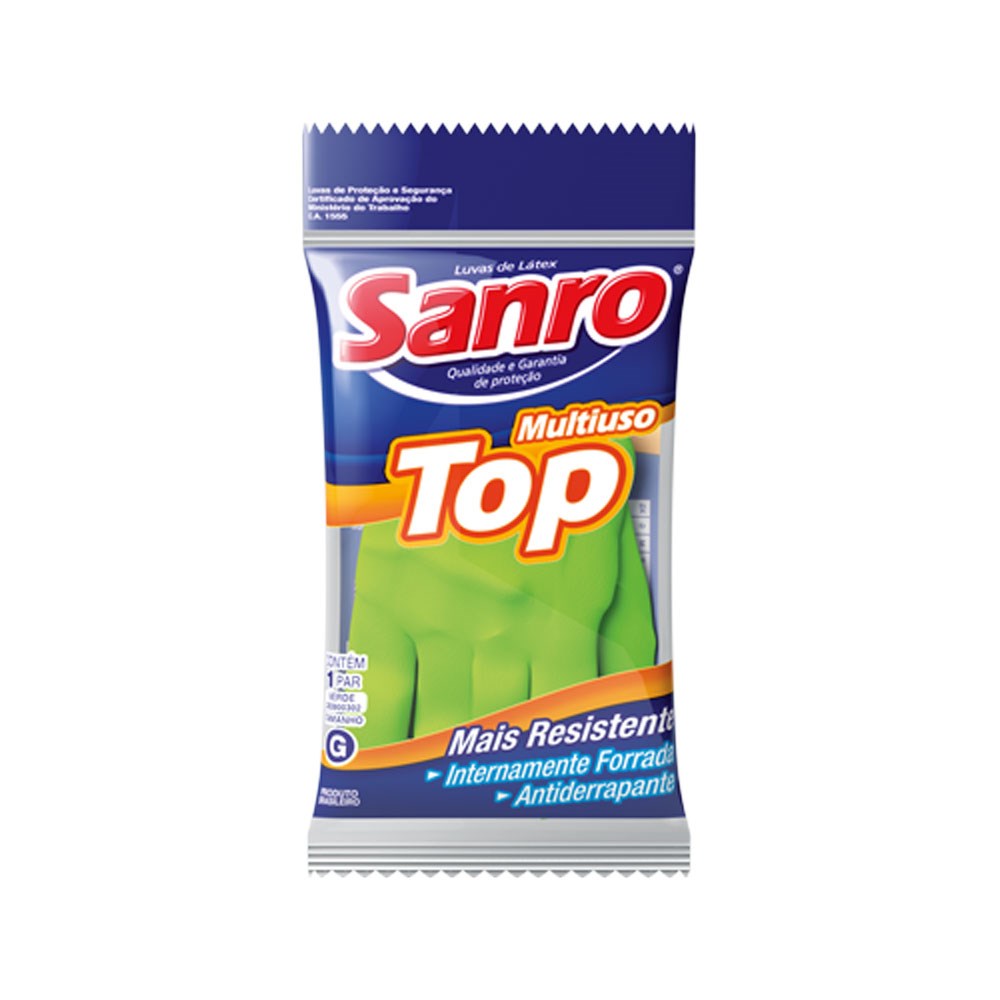 LUVA SANRO FORRADA VERDE (M) PAR 282800302